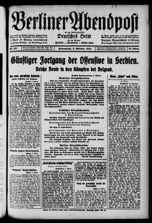 Berliner Abendpost vom 09.10.1915