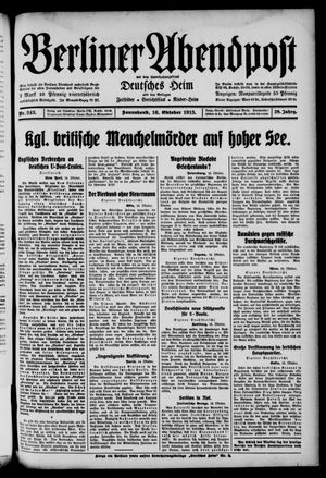 Berliner Abendpost vom 16.10.1915