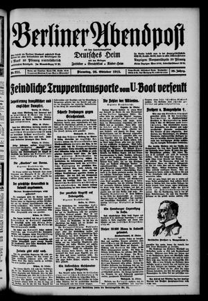 Berliner Abendpost vom 26.10.1915