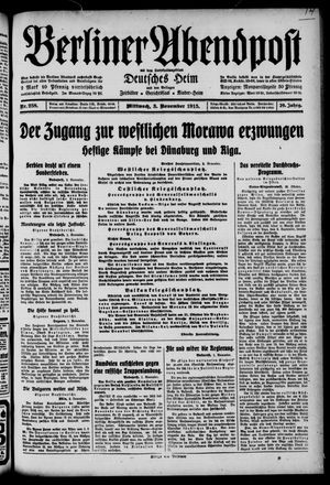 Berliner Abendpost vom 03.11.1915