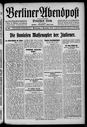 Berliner Abendpost vom 04.11.1915