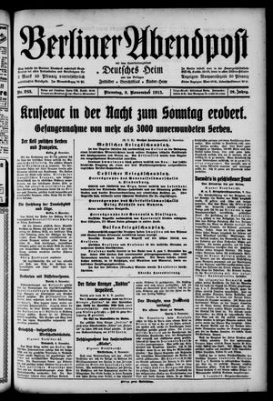 Berliner Abendpost vom 09.11.1915