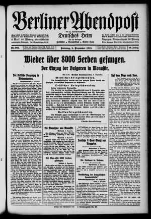 Berliner Abendpost vom 05.12.1915