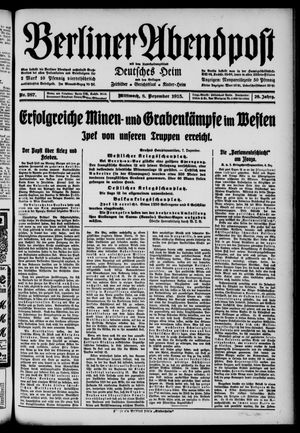 Berliner Abendpost vom 08.12.1915