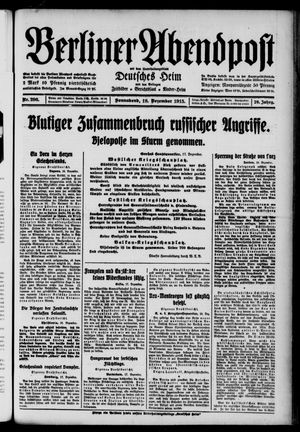 Berliner Abendpost vom 18.12.1915