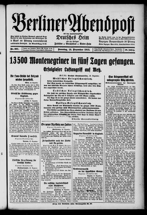 Berliner Abendpost vom 19.12.1915