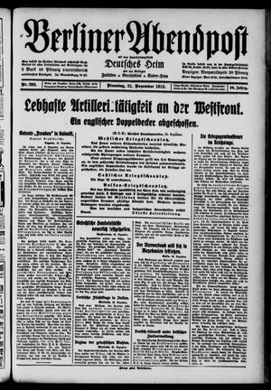 Berliner Abendpost vom 21.12.1915