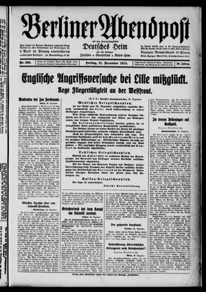 Berliner Abendpost vom 31.12.1915