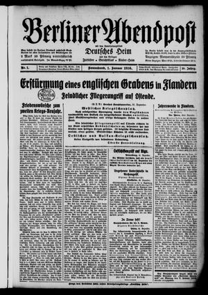 Berliner Abendpost vom 01.01.1916