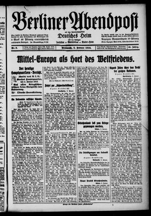Berliner Abendpost vom 05.01.1916