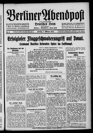 Berliner Abendpost vom 07.01.1916