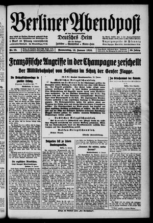 Berliner Abendpost on Jan 13, 1916