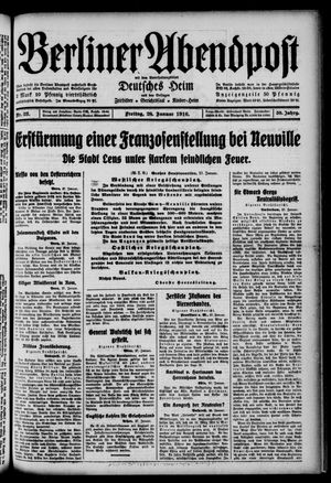 Berliner Abendpost vom 28.01.1916