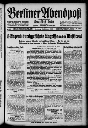 Berliner Abendpost on Jan 30, 1916