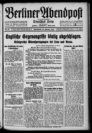 Berliner Abendpost vom 19.02.1916