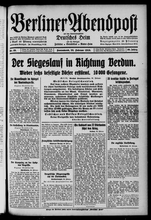 Berliner Abendpost vom 26.02.1916