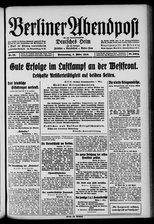 Berliner Abendpost vom 02.03.1916