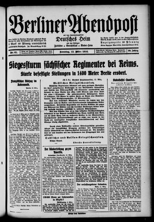 Berliner Abendpost vom 12.03.1916