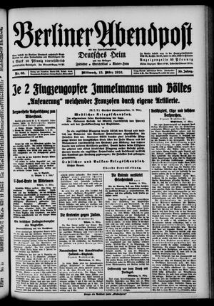 Berliner Abendpost on Mar 15, 1916