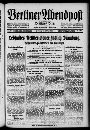 Berliner Abendpost vom 19.03.1916
