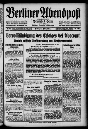 Berliner Abendpost on Mar 24, 1916
