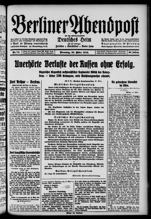 Berliner Abendpost on Mar 28, 1916