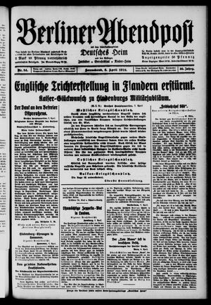 Berliner Abendpost on Apr 8, 1916