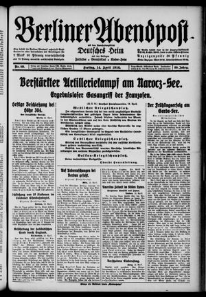 Berliner Abendpost vom 14.04.1916