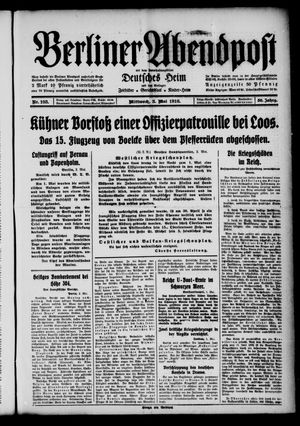 Berliner Abendpost on May 3, 1916