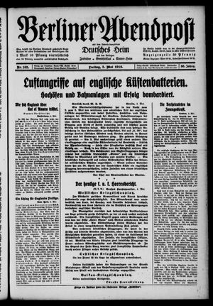 Berliner Abendpost on May 5, 1916