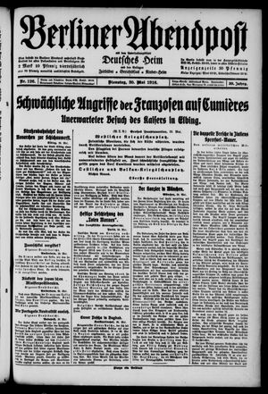 Berliner Abendpost vom 30.05.1916