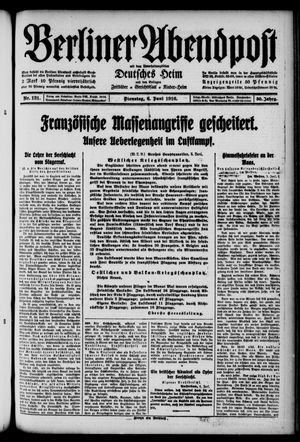 Berliner Abendpost vom 06.06.1916