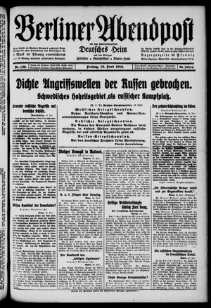 Berliner Abendpost vom 16.06.1916
