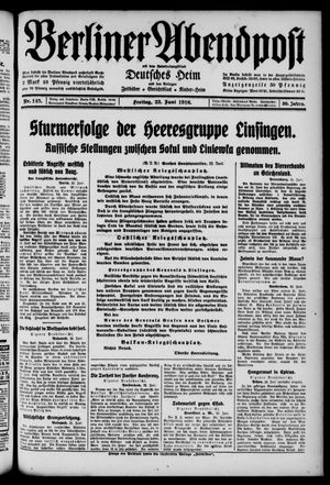 Berliner Abendpost vom 23.06.1916