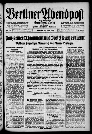 Berliner Abendpost vom 25.06.1916