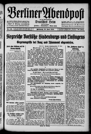 Berliner Abendpost vom 28.06.1916