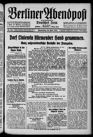 Berliner Abendpost vom 29.06.1916