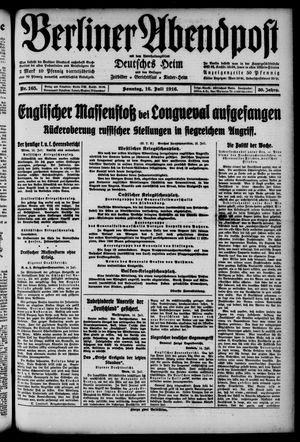 Berliner Abendpost vom 16.07.1916