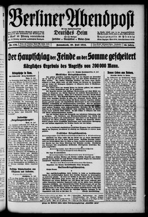 Berliner Abendpost vom 22.07.1916