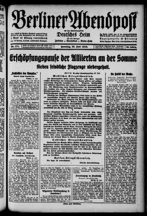 Berliner Abendpost on Jul 23, 1916