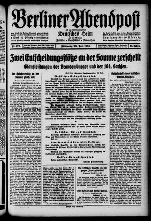 Berliner Abendpost vom 26.07.1916