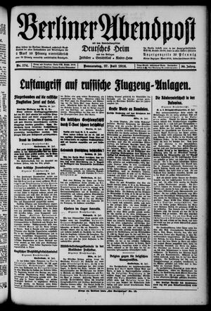 Berliner Abendpost vom 27.07.1916