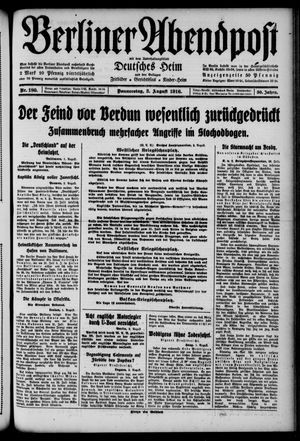 Berliner Abendpost vom 03.08.1916