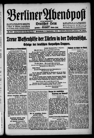 Berliner Abendpost vom 09.09.1916