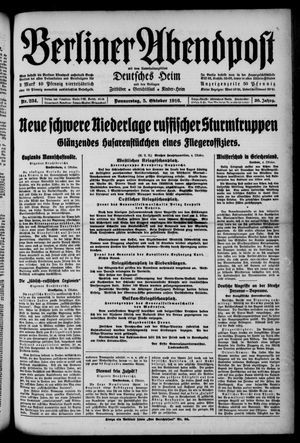 Berliner Abendpost vom 05.10.1916