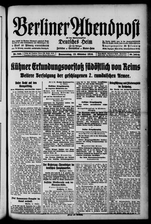 Berliner Abendpost vom 12.10.1916