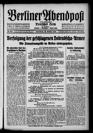 Berliner Abendpost vom 28.10.1916
