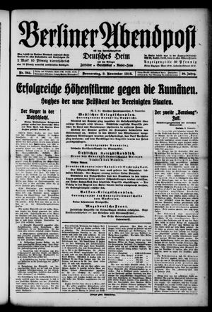 Berliner Abendpost vom 09.11.1916