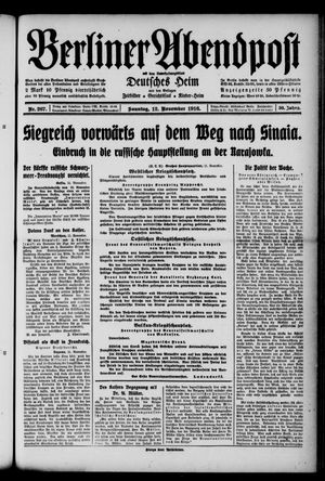 Berliner Abendpost vom 12.11.1916