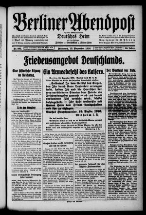 Berliner Abendpost vom 13.12.1916